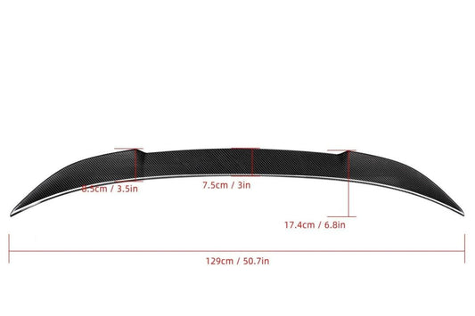 BMW M5 M5C F90 (Fits Both Pre-LCI & LCI) 2018 2019 2020 2021 2022 2023 & 5 Series M550 540 G30 (Fits both Pre-LCI & LCI) 2017 2018 2019 2020 2021 2022 2023 with Aftermarket Parts - CS Style Rear Lip Spoiler Pre-preg Carbon Fiber from Aero Republic