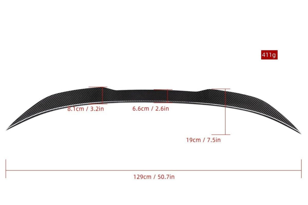 BMW 5 Series G30 Carbon Fiber Rear Spoiler DA-style – Performance SpeedShop