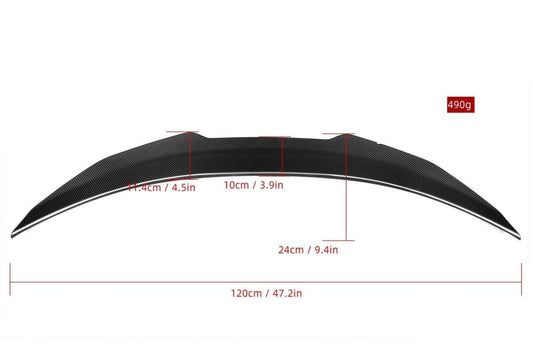 Audi S3 A3 8Y 2021 2022 2023 2024 with Aftermarket Parts - PSM Style Rear Lip Spoiler Pre-preg Carbon Fiber from Aero Republic