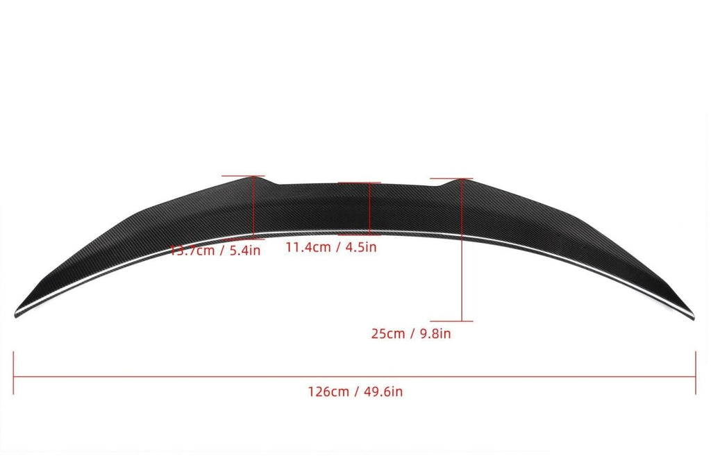 Aero Republic Pre-preg Carbon Fiber Rear Spoiler PSM-style for Audi A6 S6 C8 - Performance SpeedShop