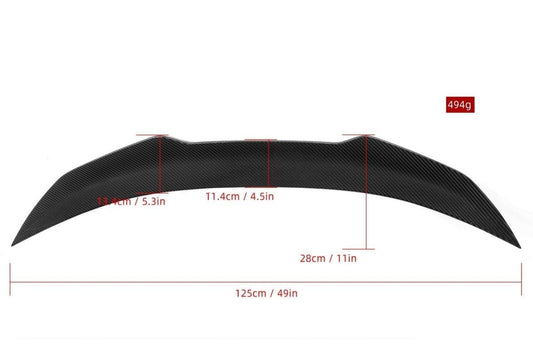 Aero Republic Pre-preg Carbon Fiber Rear Spoiler PSM-style for BMW 6 series F06 - Performance SpeedShop