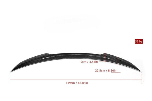 Aero Republic Pre-preg Carbon Fiber Rear Spoiler X style for Mercedes Benz CLS Class sedan C257 - Performance SpeedShop