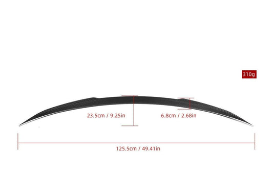 Aero Republic Pre-preg Carbon Fiber Rear Spoiler X style for Mercedes Benz E Class coupe W238 - Performance SpeedShop