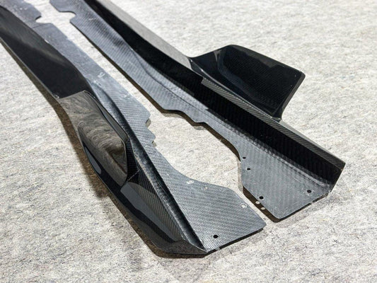Aero Republic Pre-preg Carbon Fiber Side Skirts AD Style for Corvette C8 2020-ON - Performance SpeedShop