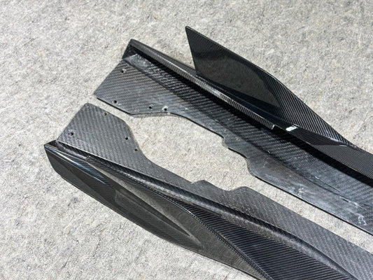 Aero Republic Pre-preg Carbon Fiber Side Skirts AD Style for Corvette C8 2020-ON - Performance SpeedShop
