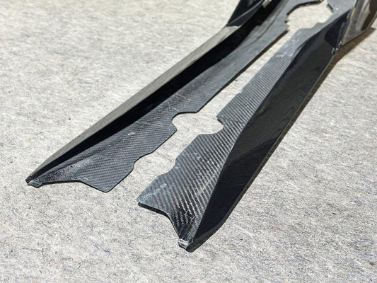 Aero Republic Pre-preg Carbon Fiber Side Skirts AD Style for Corvette C8 2020-ON - Performance SpeedShop