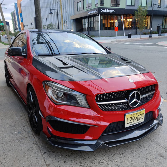 Aero Republic Tempered Glass Hood Bonnet Clearview for Mercedes benz C117 2014-2019 CLA250 CLA45 AMG - Performance SpeedShop