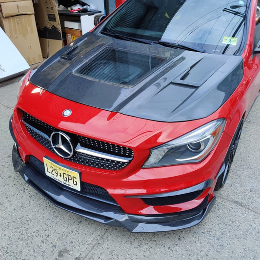 Aero Republic Tempered Glass Hood Bonnet Clearview for Mercedes benz C117 2014-2019 CLA250 CLA45 AMG - Performance SpeedShop