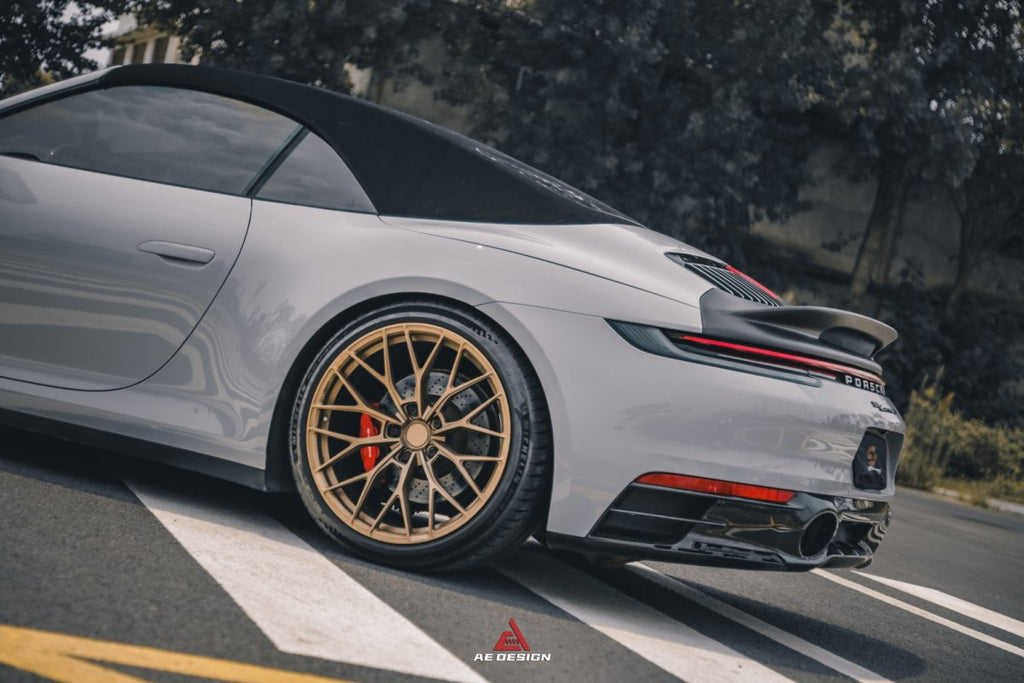 Armorextend AE Design Carbon Fiber Ducktail Spoiler for Porsche 992 Convertible Carrera & 4 & S & 4S - Performance SpeedShop