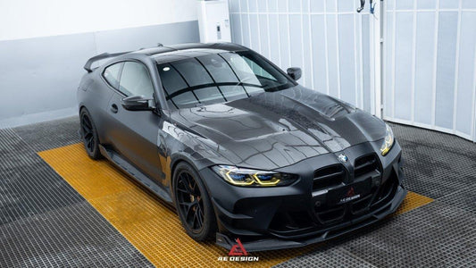 BMW M3 G80 G81 2021 2022 2023 2024 & M4 G82 G83 2021 2022 2023 2024 with Aftermarket Parts - AE Style Front Fenders Carbon Fiber from ArmorExtend