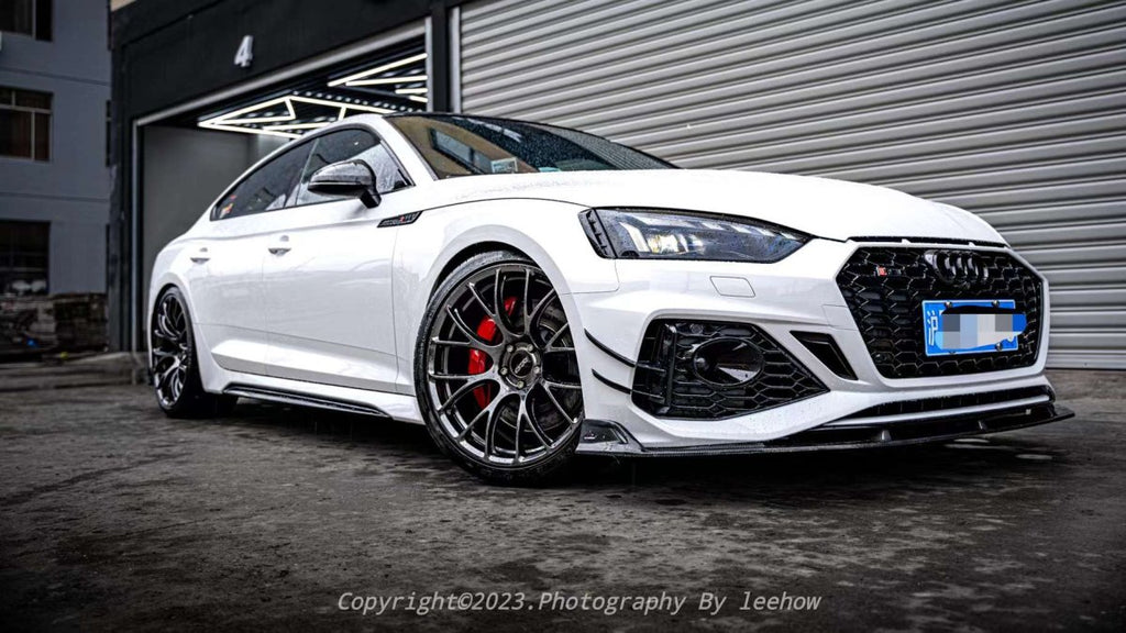 Armorextend AE Design Carbon Fiber Front Bumper Canards for Audi RS5 B9.5 2020-ON - Performance SpeedShop