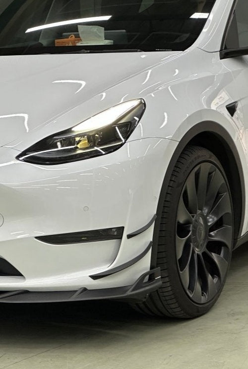 Armorextend AE Design Carbon Fiber Front Bumper Canards for Tesla Model Y - Performance SpeedShop