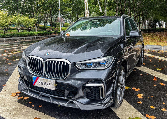 BMW X5 G05 M50i & X/S Drive 40i (With M-Package) Pre-LCI 2019 2020 2021 with Aftermarket Parts - AE Style Front Canards Carbon Fiber from ArmorExtend