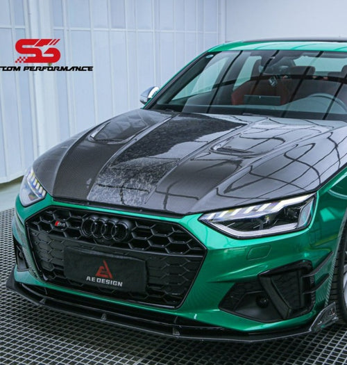 Armorextend AE Design Carbon Fiber Front Lip for Audi S4 / A4 S-line B9.5 2020-ON - Performance SpeedShop