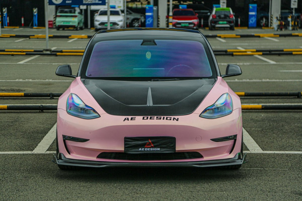 Armorextend AE Design Carbon Fiber Front Lip for Tesla Model 3 / Performance - Performance SpeedShop