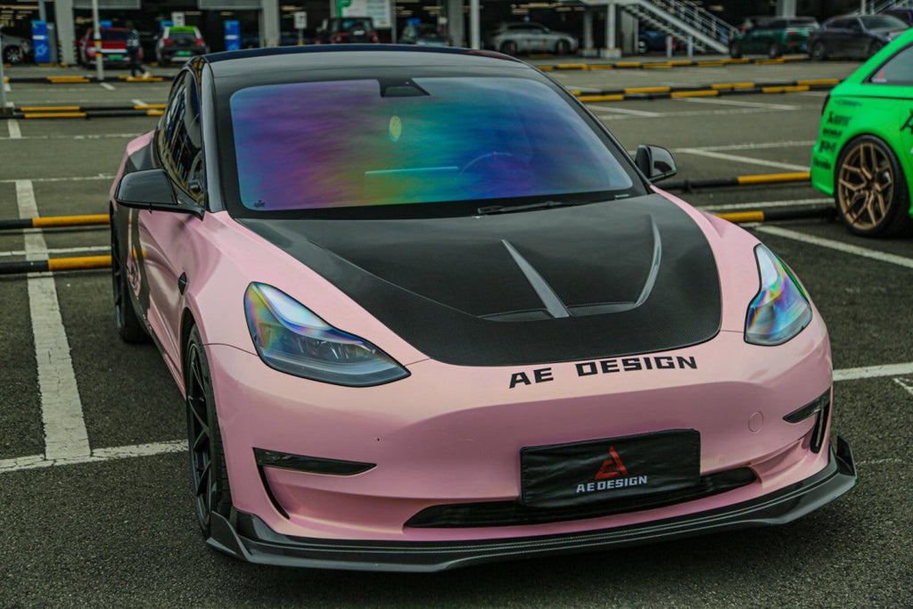 Armorextend AE Design Carbon Fiber Front Lip for Tesla Model 3 / Performance - Performance SpeedShop