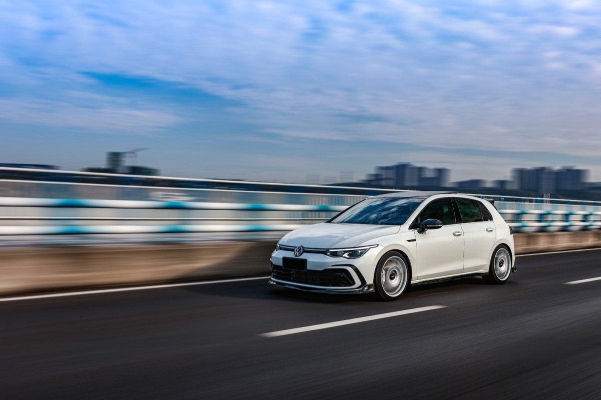 Volkswagen GTI & R-line MK8 Aftermarket Parts - ArmorExtend Carbon Lip ...