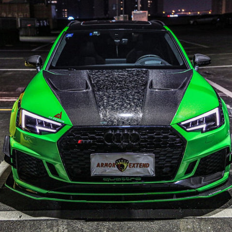 Armorextend AE Design Carbon Fiber Hood Bonnet for Audi RS4 S4 A4 B9 B9.5 - Performance SpeedShop