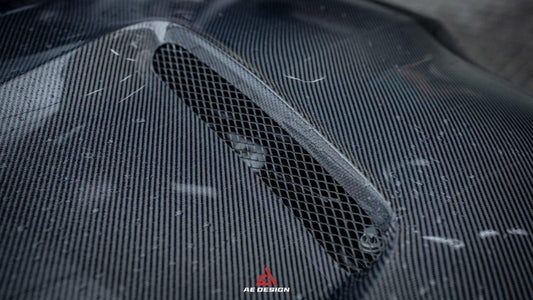 BMW M3 G80 G81 & M4 G82 G83 2021 2022 2023 2024 with Aftermarket Parts - AE Style Hood Carbon Fiber from ArmorExtend