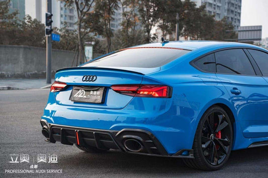 Your Audi RS5 B9.5 2020 2021 2022 2023 2024 with Aftermarket Parts - AE Style Rear Diffuser Carbon Fiber from ArmorExtend