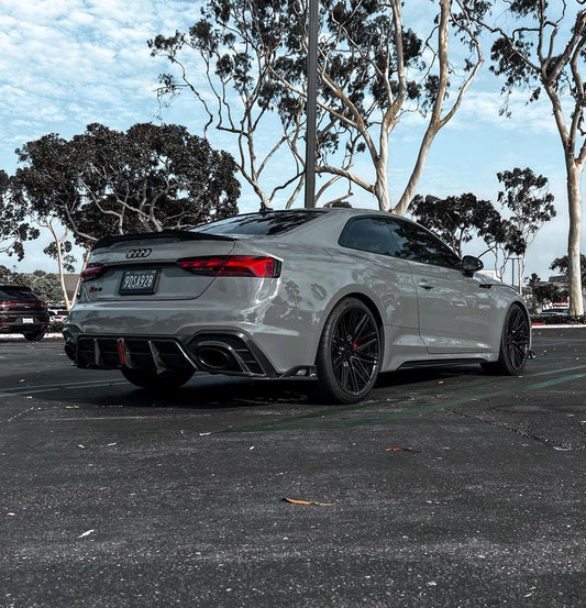 Your Audi RS5 B9.5 2020 2021 2022 2023 2024 with Aftermarket Parts - AE Style Rear Diffuser Carbon Fiber from ArmorExtend