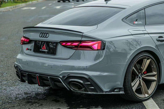 Your Audi RS5 B9.5 2020 2021 2022 2023 2024 with Aftermarket Parts - AE Style Rear Diffuser Carbon Fiber from ArmorExtend