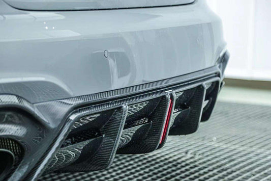 Your Audi RS5 B9.5 2020 2021 2022 2023 2024 with Aftermarket Parts - AE Style Rear Diffuser Carbon Fiber from ArmorExtend