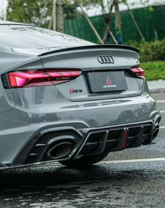 Your Audi RS5 B9.5 2020 2021 2022 2023 2024 with Aftermarket Parts - AE Style Rear Diffuser Carbon Fiber from ArmorExtend