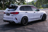 BMW X5M X5MC F95 (Fits Both Pre-LCI & LCI) 2020-ON X6M X6MC F96 (Fits Both Pre-LCI & LCI) 2020-ON with Aftermarket Parts - AE Style Carbon Fiber Rear Diffuser & Canards from  ArmorExtend