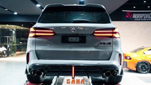 BMW X5M X5MC F95 & X6M X6MC F96 (Fits Both Pre-LCI & LCI) 2020 2021 2022 2023 2024 With Aftermarket Parts - AE V2 Style Rear Diffuser & Canards Carbon Fiber from ArmorExtend