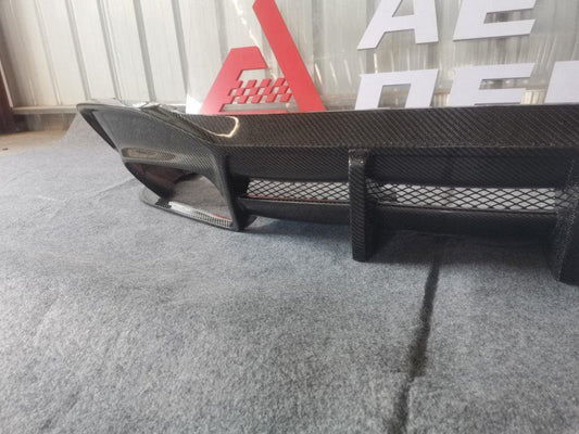 Your Audi S4 / A4 (With S-line Bumper) B9.5 2020 2021 2022 2023 2024 with Aftermarket Parts - AE Style Rear Diffuser Carbon Fiber from ArmorExtend