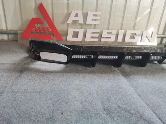 Your Audi S4 / A4 (With S-line Bumper) B9.5 2020 2021 2022 2023 2024 with Aftermarket Parts - AE Style Rear Diffuser Carbon Fiber from ArmorExtend