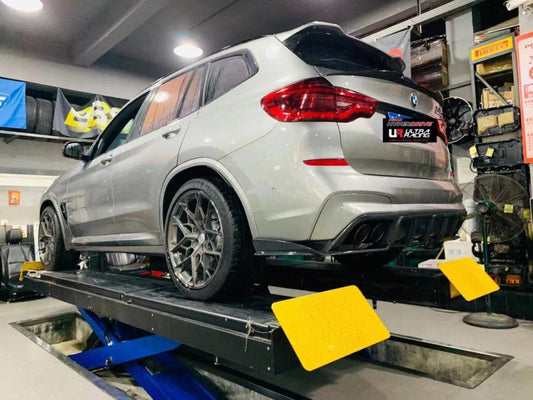 BMW X3M X3MC F97 (Fits Both Pre-LCI & LCI) 2019 2020 2021 2022 2023 2024 with Aftermarket Parts - AE V1 Style Rear Diffuser Carbon Fiber from ArmorExtend