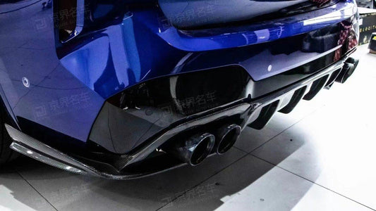 Your BMW X4M X4MC F98 (Fits Both Pre-LCI & LCI) 2019 2020 2021 2022 2023 2024 with Aftermarket Parts - AE V1 Style Rear Diffuser Carbon Fiber from ArmorExtend