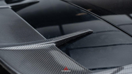 Mercedes Benz A-Class A45/A35/A250/A220 W177 2019 2020 2021 2022 2023 2024 with Aftermarket Parts -AE Rear Roof Spoiler Carbon Fiber from ArmorExtend