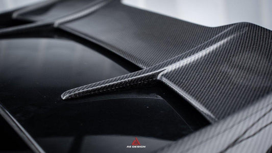 Mercedes Benz A-Class A45/A35/A250/A220 W177 2019 2020 2021 2022 2023 2024 with Aftermarket Parts -AE Rear Roof Spoiler Carbon Fiber from ArmorExtend