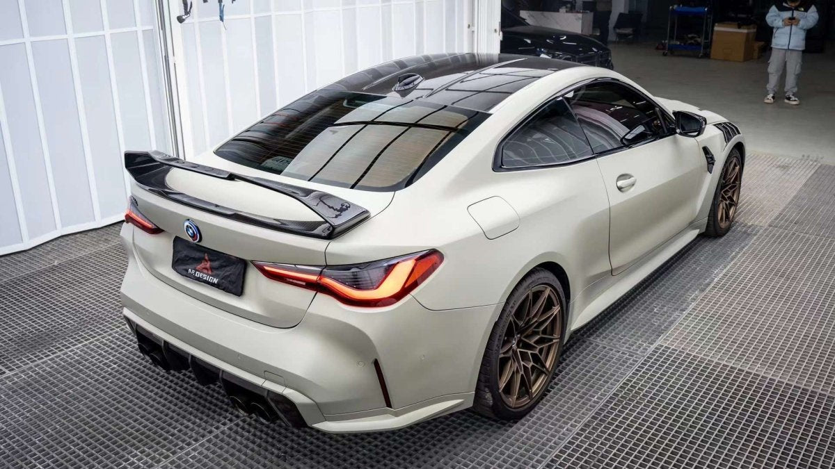 M4 Rear Wing BMW M4 G82 & 4 Series Aftermarket Parts - ArmorExtend Rear Wing Carbon ...