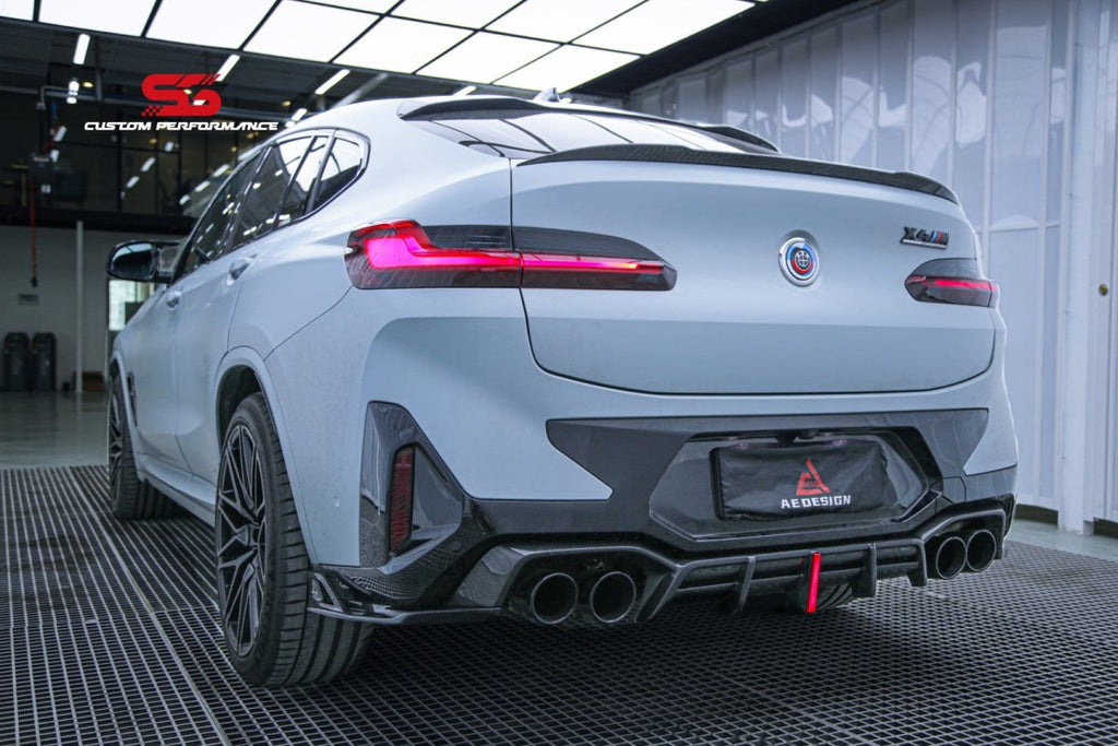 BMW X4 G02 & X4M X4MC F98 (Fits Both Pre-LCI & LCI) 2019-ON with Aftermarket Parts - AE Style Carbon Fiber Rear Spoiler from ArmorExtend