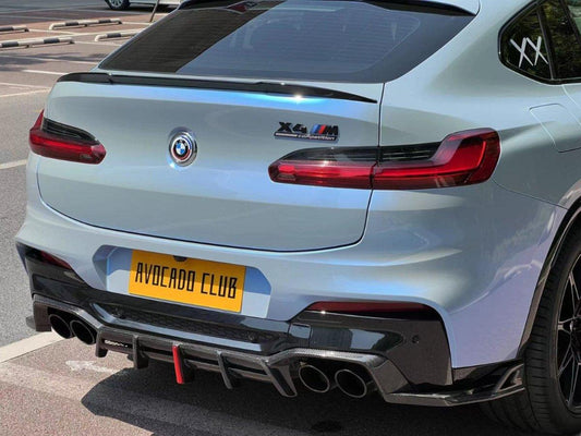 BMW X4 G02 & X4M X4MC F98 (Fits Both Pre-LCI & LCI) 2019 2020 2021 2022 2023 2024 with Aftermarket Parts - AE Style Rear Spoiler Carbon Fiber from ArmorExtend