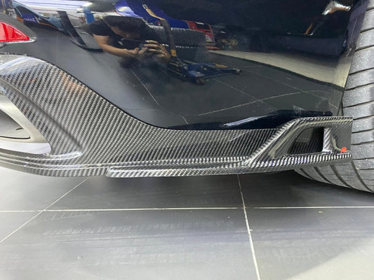 Porsche Panamera 971.1 971.2 2017 2018 2019 2020 2021 2022 2023 2024 with Aftermarket Parts - AE Rear Diffuser Carbon Fiber from ArmorExtend