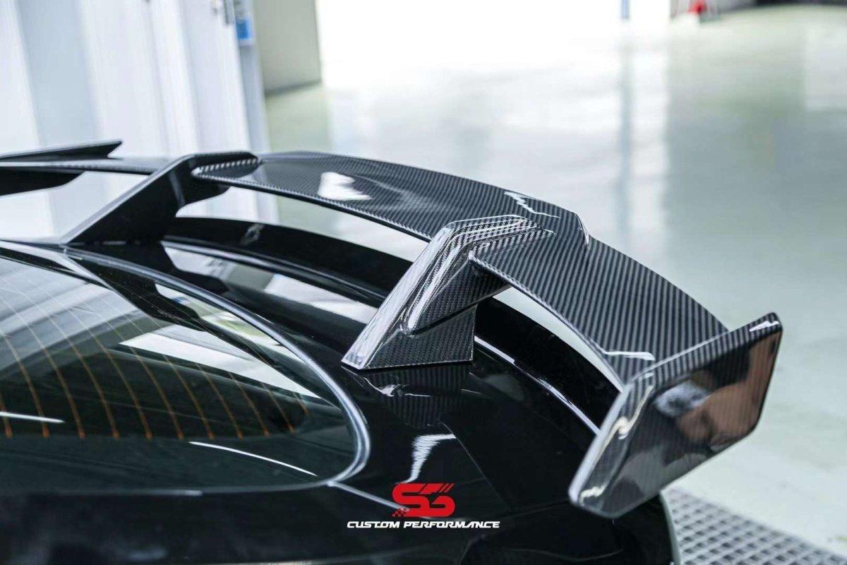 Large Rear Spoiler Wing Armorextend ART Carbon Fiber Rear Spoiler Wing For Audi RS5 S5 A5 B9 B9 ...