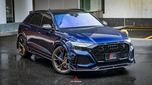 Audi RSQ8 2021 2022 2023 2024 with Aftermarket Parts - AE Style  Front Canards Carbon Fiber from ArmorExtend