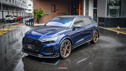 Audi RSQ8 2021 2022 2023 2024 with Aftermarket Parts - AE Style  Front Canards Carbon Fiber from ArmorExtend