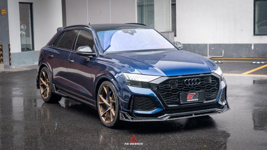 Audi RSQ8 2021 2022 2023 2024 with Aftermarket Parts - AE Style  Front Canards Carbon Fiber from ArmorExtend