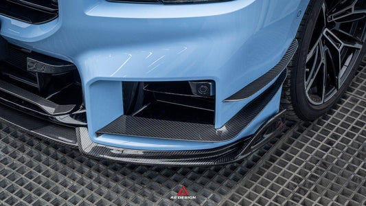 BMW M2 & M2C G87 2023-ON with Aftermarket Parts - AE Style Front Canards Carbon Fiber from ArmorExtend