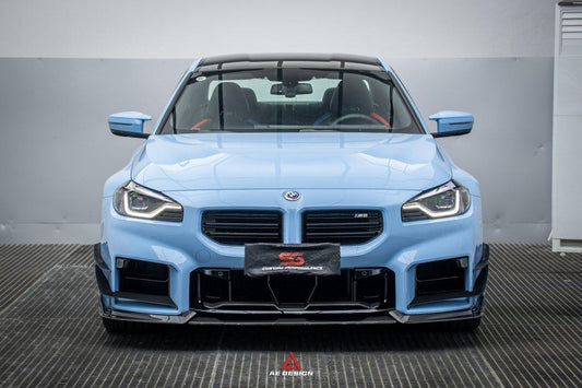 BMW M2 & M2C G87 2023-ON with Aftermarket Parts - AE Style Front Canards Carbon Fiber from ArmorExtend