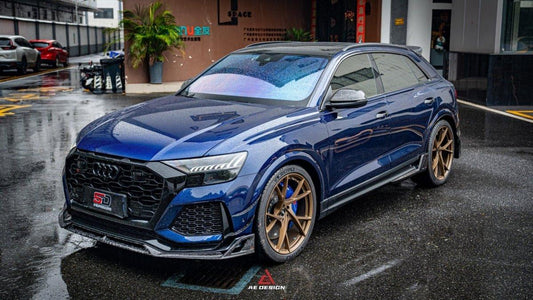 Audi RSQ8 2021 2022 2023 2024 with Aftermarket Parts - AE Front Lip Carbon Fiber from ArmorExtend