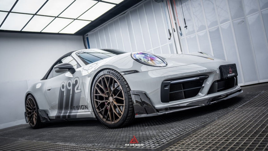 Armorextend "ART" Pre-preg Carbon Fiber Front Splitter for Porsche 992 Carrera / 4 / S / 4S with Sport Package - Performance SpeedShop