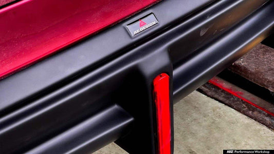 Tesla Model Y 2021 2022 2023 2024 with Aftermarket Parts - Plustic Style Rear Diffuser ABS from  ArmorExtend