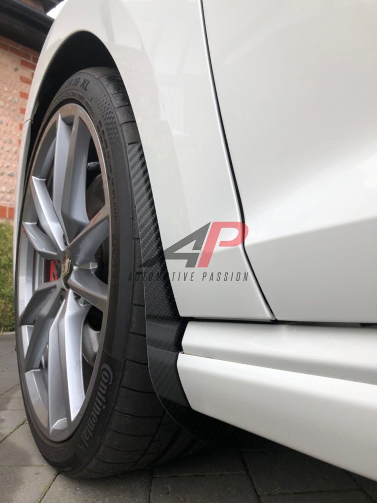 Automotive Passion Front & Rear Carbon Fiber Arch Guards Mud Flaps PACKAGE For Volkswagen VW MK7 MK7.5 Golf GTI Golf R - Performance SpeedShop